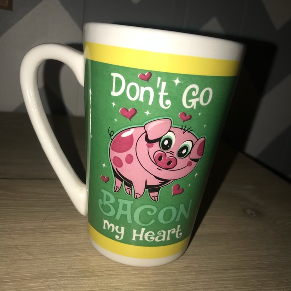 ‘Don’t go bacon my heart’ mug and plush animal set - Picture 5 of 5